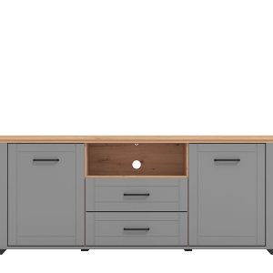 valencia_komoda_3K2F_siva TV Polica VALENCIA 1603K2F