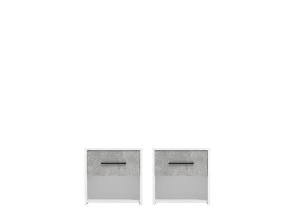 varadero_nocni_ormaric_bijela_beton Noćni ormarić VARADERO 2NO1F