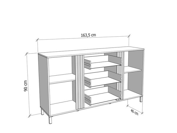 Komoda BELFORT 3K3F 4 Komoda BELFORT 3K3F